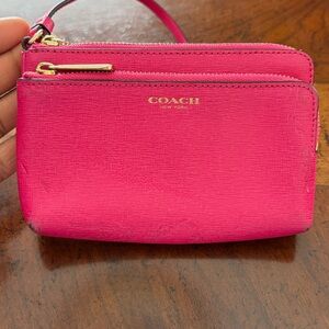 Coach Hot Pink Wristlet